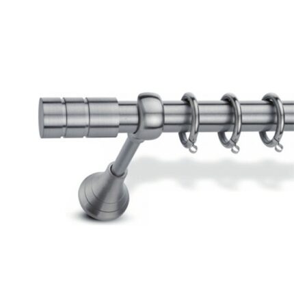 Μεταλλικό Κουρτινόξυλο Enis by Domus Φ25 Inox Rigoto  120cm