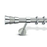 Μεταλλικό Κουρτινόξυλο Enis by Domus Φ25 Inox Santorini από 120cm σε 7 διαστάσεις