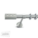 Μεταλλικό Κουρτινόξυλο Domus Φ25 Inox Xerxis από 120cm σε 7 διαστάσεις