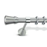 Μεταλλικό Κουρτινόξυλο Enis by Domus Φ25 Inox Limnos από 120cm σε 7 διαστάσεις